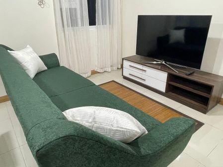 Fully Furnished 3 Bedroom Unit at Trion Towers for Rent