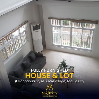 For Lease House and Lot in Afpvoi Village Taguig City