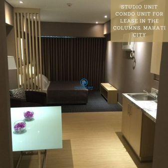 Studio Unit Condo Unit for Lease in the Columns Makati City