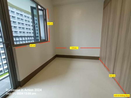 Bare Type One Bedroom Unit with Balcony at Fame Residences