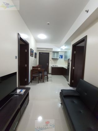 Fully Furnished 2 Bedroom Unit at Trion Towers for Rent