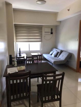 Fully Furnished 1 Bedroom Unit at Trion Towers for Rent