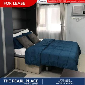 Studio Unit for Rent at The Pearl Place