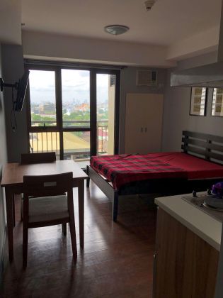 Studio with Balcony and Parking for Rent at Grand Soho Makati