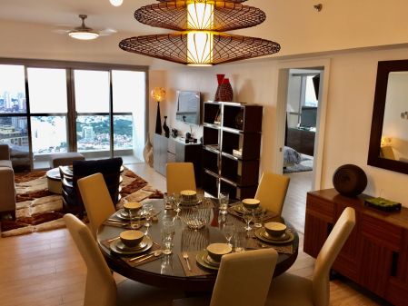 Luxuriously Fully Furnished 3 Bedroom Unit at One ShangriLa Place