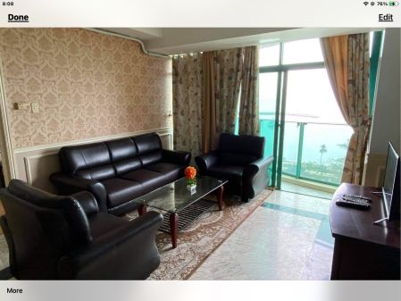 Fully Furnished 2 Bedroom Unit at Baywatch Tower for Rent