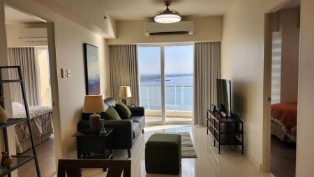 Fully Furnished 2 Bedroom Unit at Oak Harbor Residences for Rent