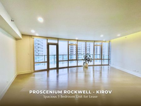 Semi Furnished 3BR in Proscenium at Rockwell Kirov Tower