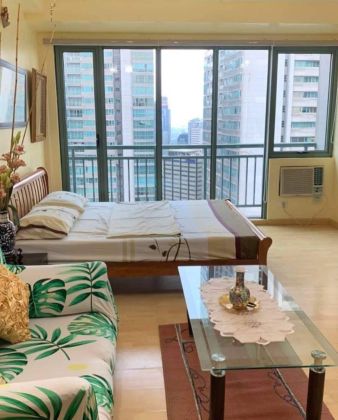 Fully Furnished Studio Unit with Balcony at Soho Central