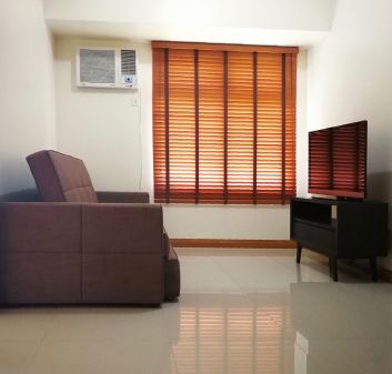 Fully Furnished 1 Bedroom Unit at Trion Towers for Rent